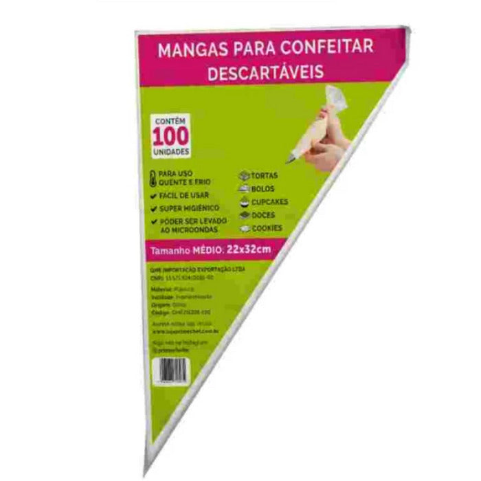 12125  KIT SACOS DESCARTAVEIS MEDIOS 22X32CM COM 100- PRIME CHEF