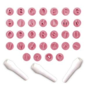 7625 KIT CARIMBOS LETRAS ROSA BEBÊ - BLUE STAR