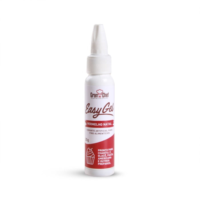 CORANTE EASY GEL VERMELHO NATAL 25G - GRAN CHEF