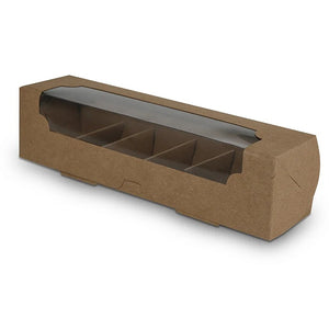 CAIXA 6 MACARON QUADRADA KRAFT 7371 - CURIFEST