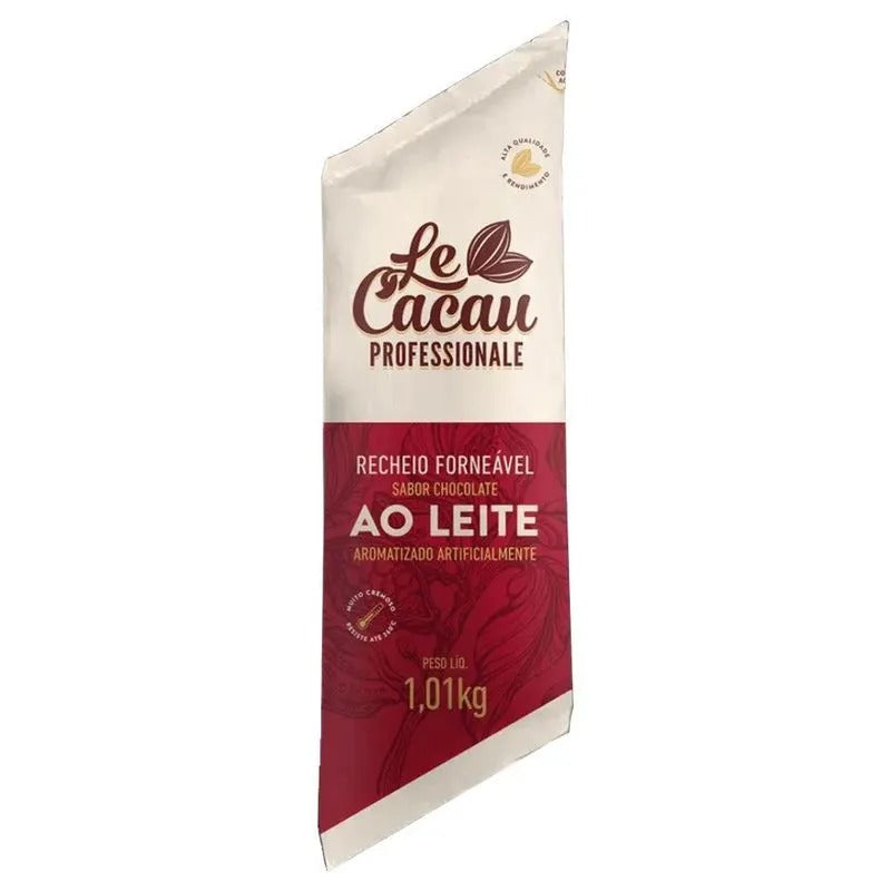 RECHEIO FORNEÁVEL SABOR CHOCOLATE AO LEITE 1,01KG - LE CACAU
