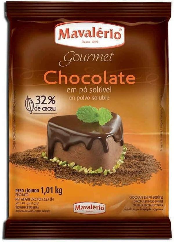CHOCOLATE EM PÓ 32% CACAU 1,01KG - MAVALÉRIO