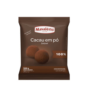 0736 CACAU EM PÓ ALCALINO 100% 500G - MAVALÉRIO