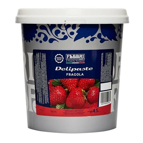 5742 PASTA SABORIZANTE DELIPASTE MORANGO 4,5KG - FABBRI