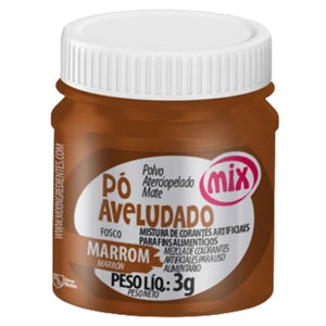 PÓ AVELUDADO MARROM 3G - MIX