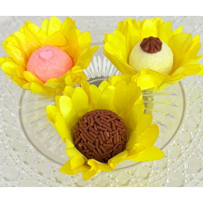 12091 FORMINHA MINI MADRI AMARELO VIVO 30UND 830005 - DECORA DOCES