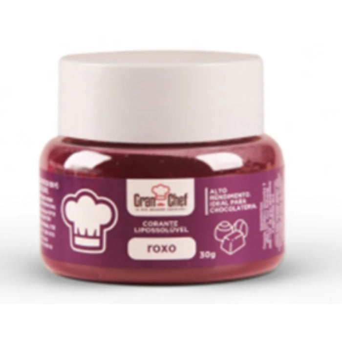 CORANTE LIPOSSOLÚVEL ROXO 30G - GRAN CHEF