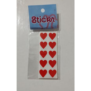 12319 ADESIVO CORAÇAO VERMELHO COM 100 UND - STICKR