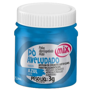 1243 PO AVELUDADO AZUL 3G MIX