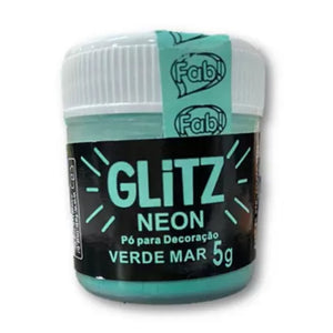 PÓ PARA DECORAÇÃO VERDE MAR NEON 5G - FAB