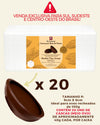 PRÉ-VENDA DE CASCAS DE OVOS CHOCOLATE NOBRE MEIO AMARGO P 20 UND x 40g - RITZMANN