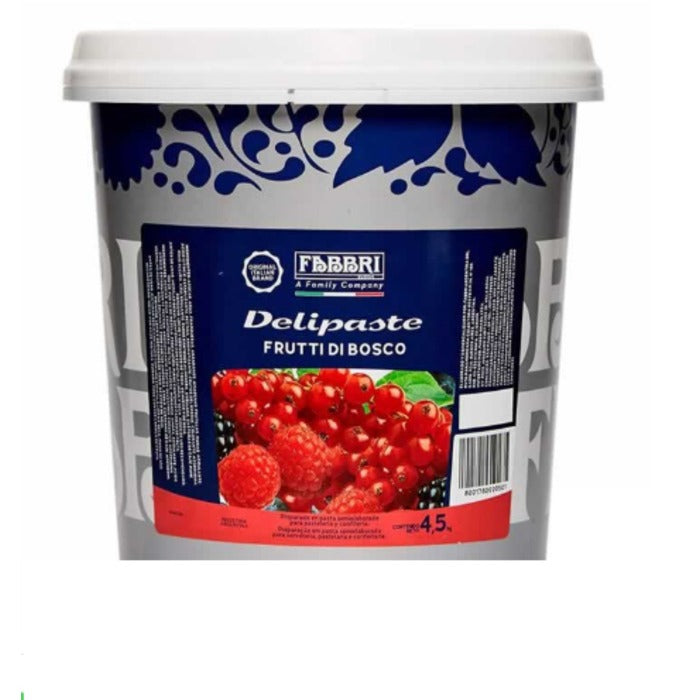 5185 PASTA SABORIZANTE DELIPASTE FRUTAS DO BOSQUE 4,5KG - FABBRI