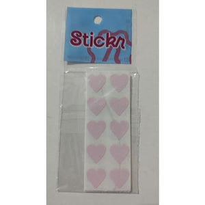 12341 ADESIVO CORAÇAO ROSA CLARO COM 100UND - STICKR