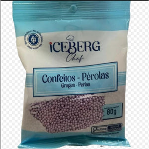 9781 CONFEITO PÉROLADO LILAS 80G ICEBERG
