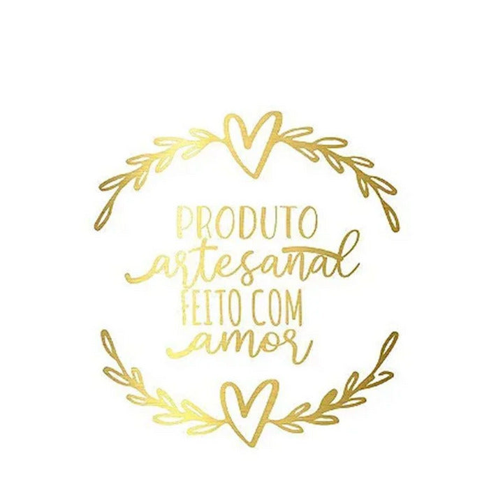 12307 SELO ADESIVO PRODUTO FEITO COM AMOR COM 50UND - STICKR