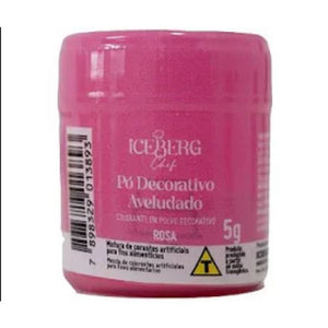 11970 CORANTE PÓ DECORATIVO EFEITO AVELUDADO ROSA 5G - ICEBERG