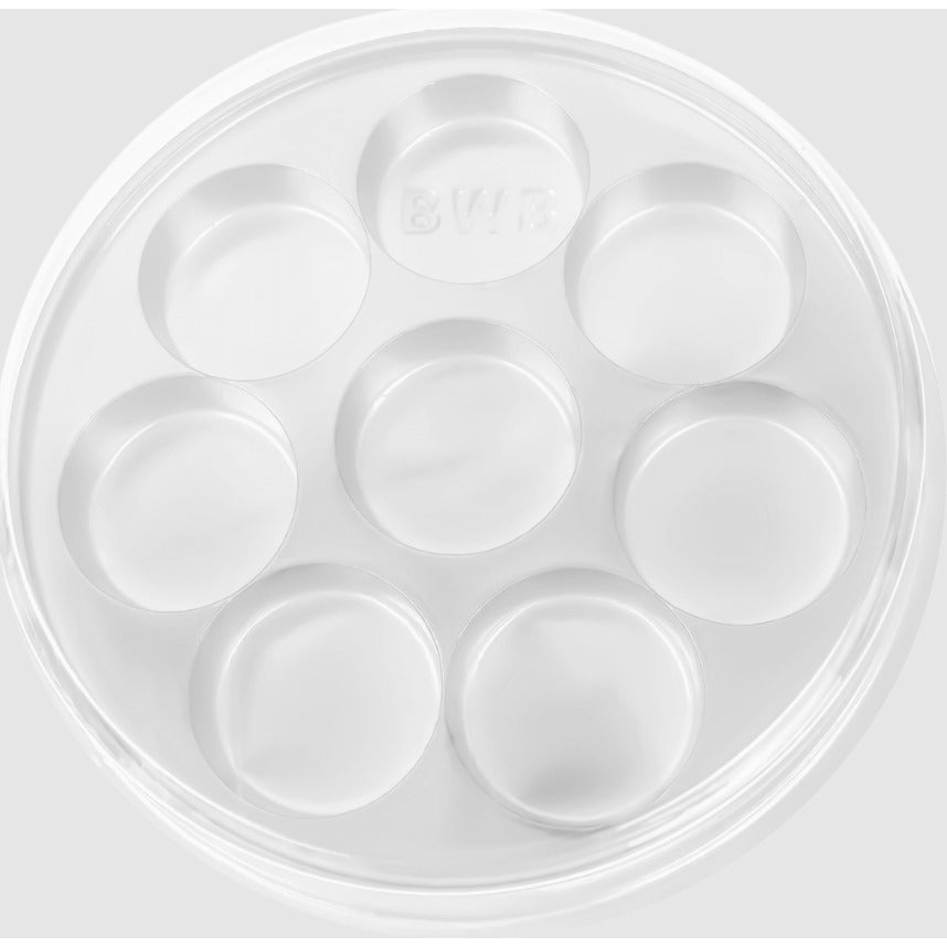 11070 CAIXA REDONDA PARA BOMBONS COM 8 CAVIDADES CRISTAL REF14085 - BWB