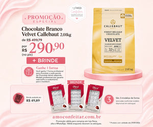 CHOCOLATE BRANCO VELVET 32% CACAU 2,01KG - BARRY CALLEBAUT W3BR25A