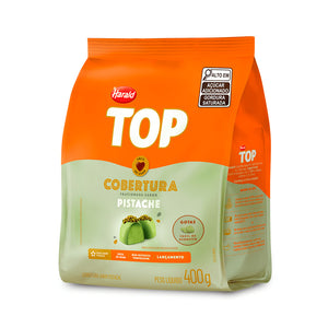 13674 COBERTURA TOP PISTACHE GOTAS 400G - HARALD