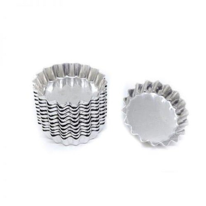 FORMA TORTA DE MAÇÃ FUNDO FIXO 5,5CM X 1,4CM 12 PEÇAS - DOUPAN