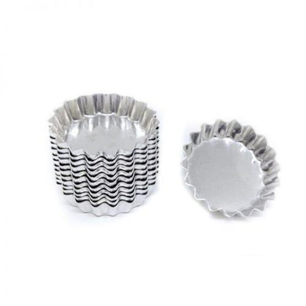 FORMA TORTA DE MAÇÃ FUNDO FIXO 5,5CM X 1,4CM 12 PEÇAS - DOUPAN