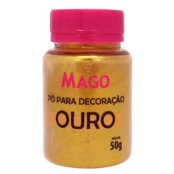 PÓ PARA DECORAÇÃO OURO 50G - MAGO