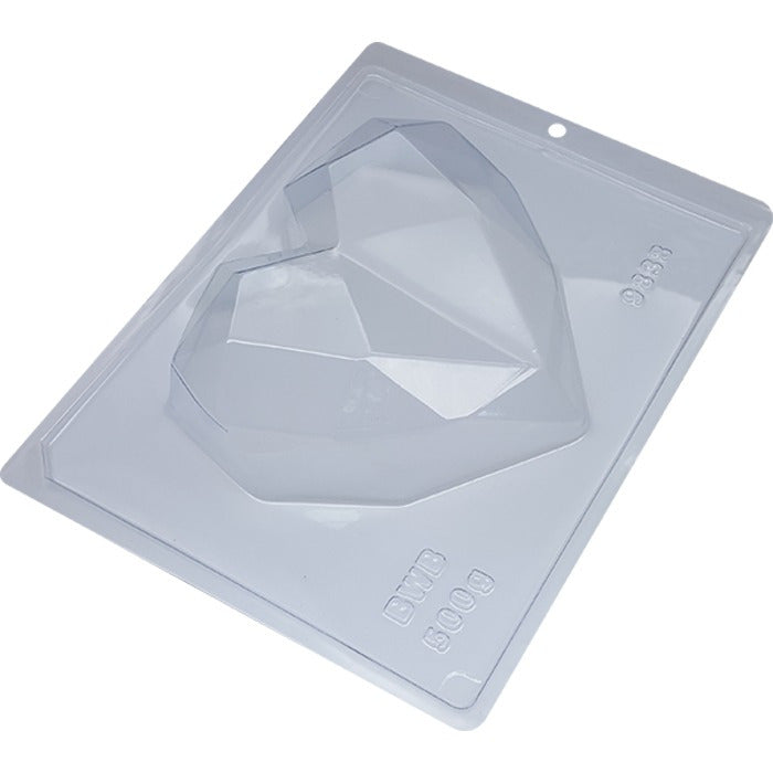 5368 FORMA 3 PARTES COM SILICONE CORAÇÃO LAPIDADO 500G 9838 - BWB