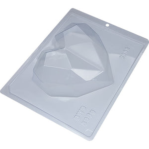 5368 FORMA 3 PARTES COM SILICONE CORAÇÃO LAPIDADO 500G 9838 - BWB