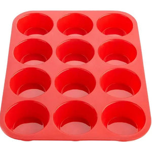 12490 FORMA SILICONE CUPCAKE 12 ESPAÇOS - CONFEITUDO