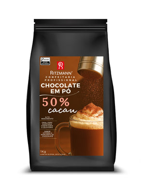 CHOCOLATE EM PÓ 50% CACAU PREMIUM 1KG - RITZMANN