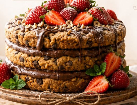 Naked Cake Cookies com Morangos