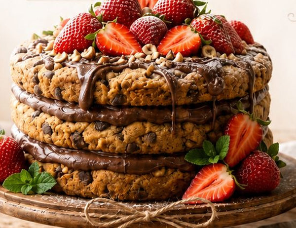 Naked Cake Cookies com Morangos