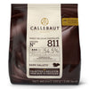 0830 CHOCOLATE MEIO AMARGO 811 400G - BARRY CALLEBAUT 811BRD94