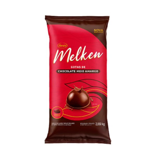 CHOCOLATE MEIO AMARGO MELKEN GOTAS 2,05KG - HARALD