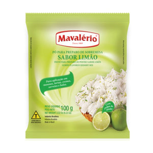 PÓ PARA SOBREMESA SABOR LIMÃO 100G - MAVALÉRIO