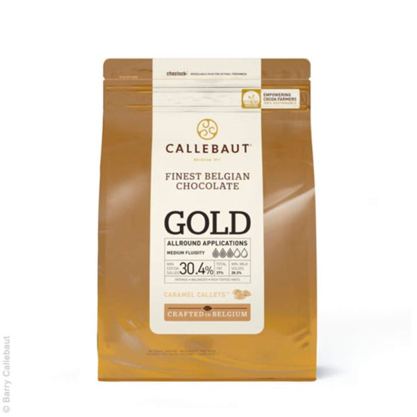 6980 CHOCOLATE BRANCO CARAMELIZADO GOLD 2,01KG - BARRY CALLEBAUT CHKR30GOLDBR25A