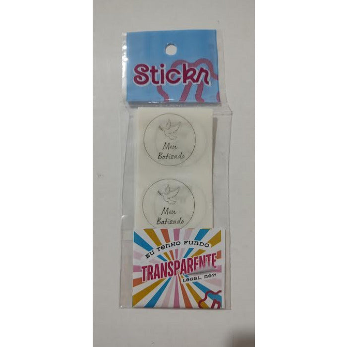 12342 ADESIVO MEU BATIZADO COM 30 UND - STICKR