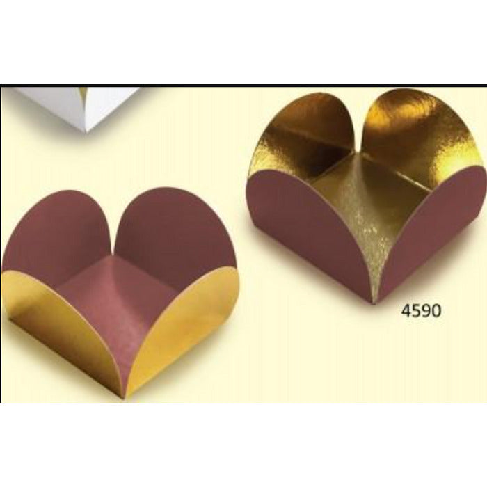 11329 CAIXETA METALIZADO OURO E MARROM 50 UND REF459001- ULTRAFEST