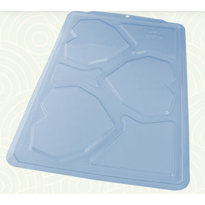 11202 FORMA SIMPLES TABLETE CORAÇAO LAPIDADO TIPO 350G REF3694 - BWB