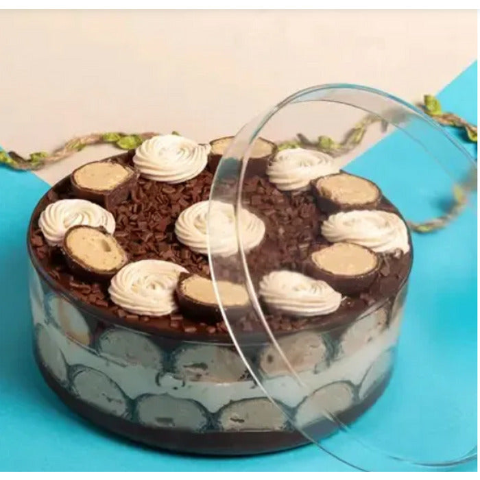 11357 CAKE BOX CRISTAL REDONDA COM TAMPA 2L - BLUESTAR