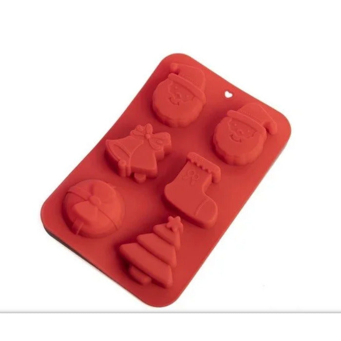 12102 FORMA DE SILICONE NATAL VERMELHA - PRIME CHEF
