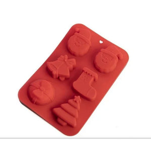 12102 FORMA DE SILICONE NATAL VERMELHA - PRIME CHEF