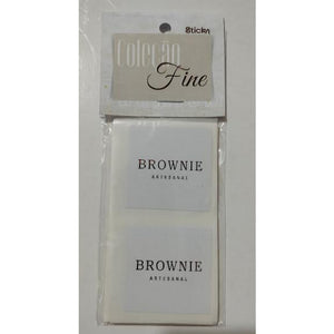 12325 ADESIVO BROWNIE ARTESANAL COM 30UND - STICKR