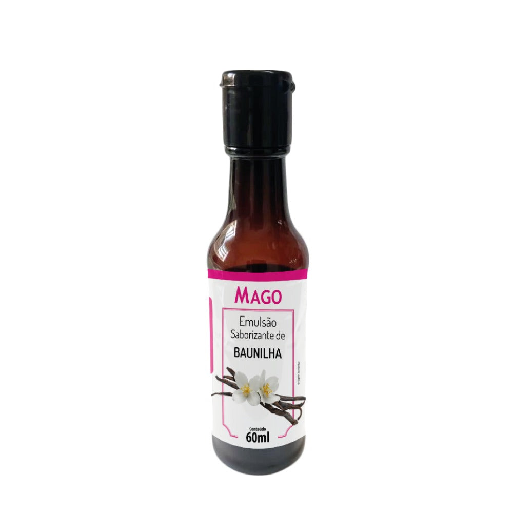 EMULSÃO SABORIZANTE DE BAUNILHA 60ML - MAGO
