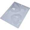 FORMA 3 PARTES COM SILICONE TRUFA CORAÇÃO LAPIDADO 200G 9837 - BWB