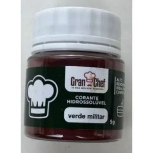 CORANTE HIDROSSOLÚVEL VERDE MILITAR 5G - GRAN CHEF