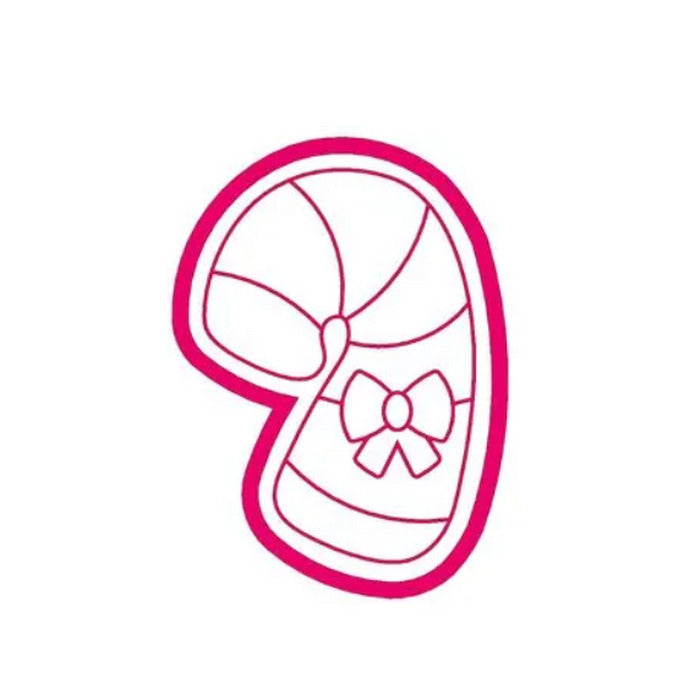 11932 CORTADOR + CARIMBO BENGALA NATALINA 3D 1045  - RR CORTADORES