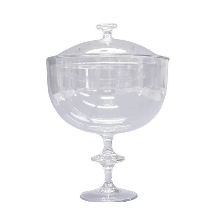 11366 TAÇA AMERICANA 800ML COM TAMPA CRISTAL REF6098A - LSC TOYS