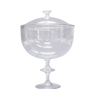 11366 TAÇA AMERICANA 800ML COM TAMPA CRISTAL REF6098A - LSC TOYS