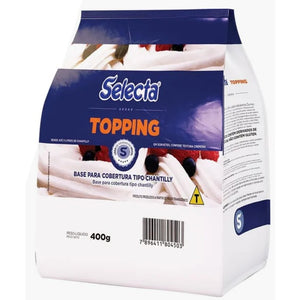 TOPPING BASE PARA CHANTILLY EM PÓ 400G - SELECTA DUAS RODAS